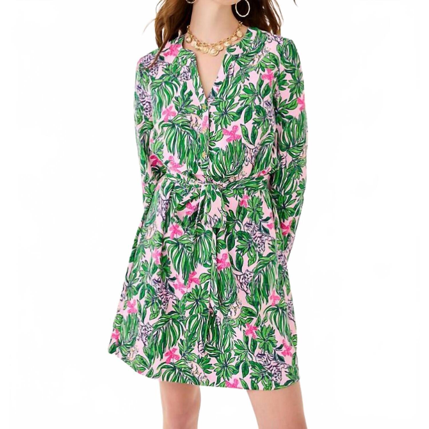 New Lilly Pulitzer Ensley Upf 50+ Dress In Conch Shell Pink